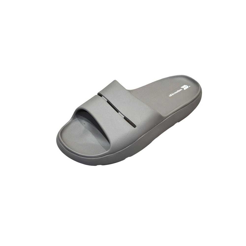 All in Motion Mens Archie Recovery Slide Sandals‎ Contoured Footbed Slip On FLAW